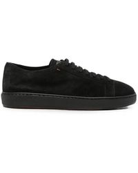 Santoni - Suede Sneakers - Lyst