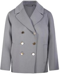Max Mara - Jassen ,Grijs ,Wol Margot Wool Jacket - Lyst