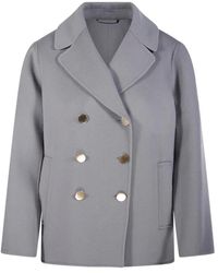Max Mara - Jassen ,Grijs ,Wol Margot Wool Jacket - Lyst