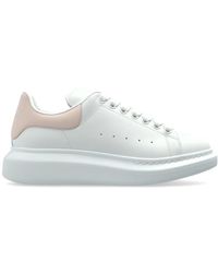 McQueen - Leder-Sneaker Mit Logo - Lyst