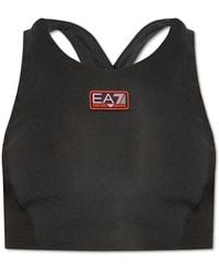 EA7 - Top deportivo con logo - Lyst
