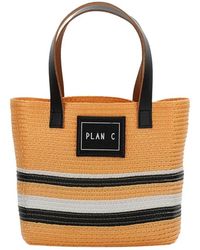 Plan C - Rechteckige Shopper-Tasche - Lyst