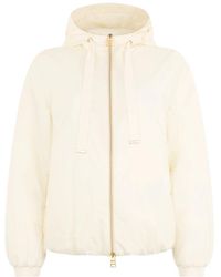 Herno - Jassen ,Wit ,Witte Puffer Jacket Met Een Veelzijdig En Casual Design - Lyst