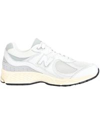 New Balance - 2002r weiße graue sneakers schnürung - Lyst