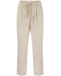 Herno - Geplooide Broek Met Trekkoord - Lyst