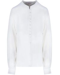 Jucca - Overhemden ,Wit ,Camicia Coreana - Lyst