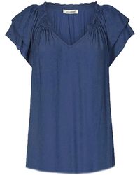 co'couture - Overhemden ,Blauw ,Hemelsblauwe Sunrise Top Blouse - Lyst