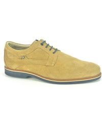 Fluchos - Blauwe Camel Suède Stijlvolle Schoenen - Lyst