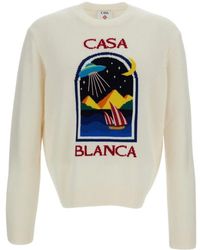 CASABLANCA - Round-Neck Knitwear - Lyst