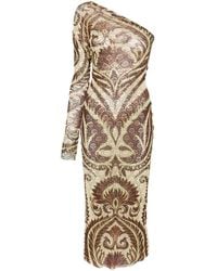 Etro - Abstract-pattern One-shoulder Dress - Lyst