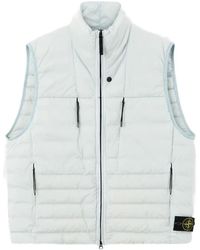 Stone Island - Jassen ,Blauw ,Nylon Seamless Tunnel Nylon Down-Tc Gilet - Lyst