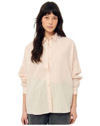 Sessun - Overhemden ,Roze ,Botan Losse Overhemd - Lyst