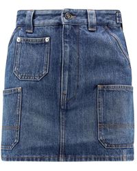 Givenchy - Denim Skirts - Lyst