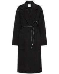 Sportmax - Jassen ,Zwart ,Wol Spxzannata Oversized Jas - Lyst