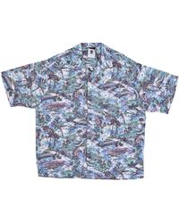 Element - Overhemden ,Blauw ,Short Sleeve Shirts - Lyst