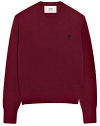 Ami Paris - Round-Neck Knitwear - Lyst