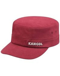 Kangol - Rode Leger Pet Met Verborgen Zak - Lyst
