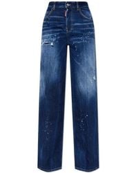 DSquared² - Jeans ,Blauw ,Katoen Reizigersjeans - Lyst