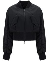 Dolce & Gabbana - Chaqueta negra con ribetes acanalados - Lyst