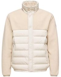 Moncler - Jassen ,Polyester Mistral Teddy Short Down Jacket - Lyst