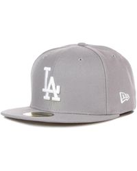 KTZ - Accessoires ,Grijs ,Polyester Basic League Essential 5950 Flat Brim Cap - Lyst