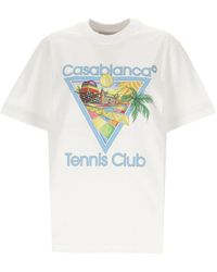 Casablancabrand - Afro cubism tennis club t-shirt - Lyst