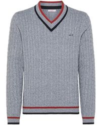 Sun 68 - V-Neck Knitwear - Lyst