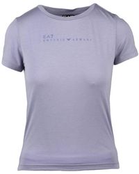 EA7 - Tops ,Paars ,Polyester Ea7 Emporio Armani T-Shirt - Lyst
