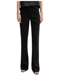 Patrizia Pepe - Broeken ,Zwart ,Polyester Wijde Broek - Lyst