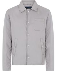 Herno - Jassen ,Grijs ,Shirt-Cut Jacket - Lyst