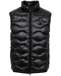 Blauer - Jassen ,Zwart ,Geruit Patroon Waterafstotende Jas - Lyst