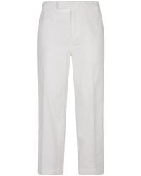 Thom Browne - Broeken ,Wit ,Katoen Utility Chino Broek Katoenen Twill - Lyst