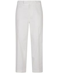 Thom Browne - Broeken ,Wit ,Katoen Utility Chino Broek Katoenen Twill - Lyst