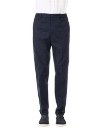 Tagliatore - Pantalone garcon blu in cotone - Lyst