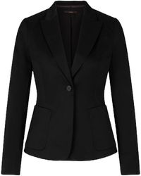 Windsor. - Jassen ,Zwart ,Katoen Katoenen Popeline Stretch Blazer - Lyst