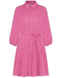 Freebird by Steven - Roze Flowy Mini Jurk - Lyst