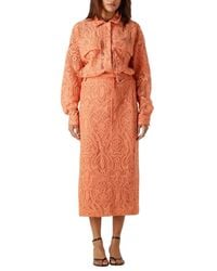 Aaiko - Overhemden ,Oranje ,Coco Blouse - Lyst