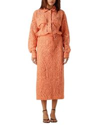 Aaiko - Overhemden ,Oranje ,Coco Blouse - Lyst