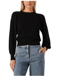 Minus - Zwarte Pullover Trui Met Lange Mouwen - Lyst
