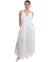 Jijil - Weißes kleid frühling sommer modell - Lyst