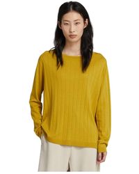 Max Mara - Truien & Vesten ,Groen ,Katoen Maglia Met Boothals - Lyst