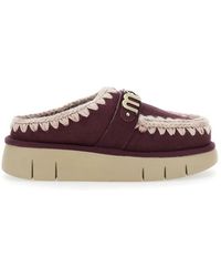 Mou - Bordeaux Sandalen Mit Bounce Clog Logo - Lyst