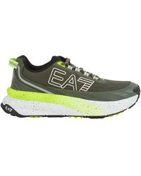 EA7 - Schoenen ,Groen ,Polyester Sneaker Verde - Lyst