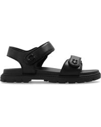 COACH - Brynn Leren Sandalen - Lyst
