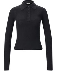 Almala - Tops ,Zwart ,Wol Jules Rib Top - Lyst