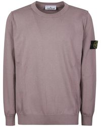 Stone Island - Soft Cotton Crewneck Sweater - Lyst