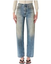 MM6 by Maison Margiela - Straight Jeans - Lyst