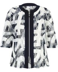 Doris Streich - Graphic Print Zip-Up Jacke - Lyst