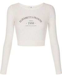 Elisabetta Franchi - Round-Neck Knitwear - Lyst