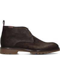 Floris Van Bommel - Braune Schnürstiefel Aus Wildleder - Lyst